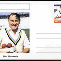 Palatine (Fantasy) Personalities - Ray Illingworth (cricket) postal stationery card unused and fine