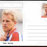 Palatine (Fantasy) Personalities - Peter Moores (cricket) postal stationery card unused and fine