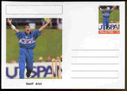 Palatine (Fantasy) Personalities - Geoff Allot (cricket) postal stationery card unused and fine