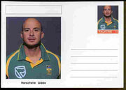 Palatine (Fantasy) Personalities - Herschelle Gibbs (cricket) postal stationery card unused and fine