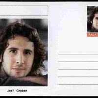 Palatine (Fantasy) Personalities - Josh Groban (opera) postal stationery card unused and fine