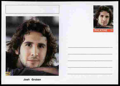 Palatine (Fantasy) Personalities - Josh Groban (opera) postal stationery card unused and fine