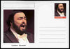 Palatine (Fantasy) Personalities - Luciano Pavarotti (opera) postal stationery card unused and fine