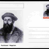 Palatine (Fantasy) Personalities - Ferdinand Magellan (explorer) postal stationery card unused and fine