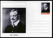 Palatine (Fantasy) Personalities - Jean Sibelius (composer) postal stationery card unused and fine