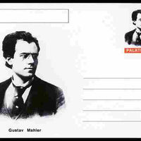 Palatine (Fantasy) Personalities - Gustav Mahler (composer) postal stationery card unused and fine