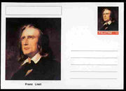 Palatine (Fantasy) Personalities - Franz Liszt (composer) postal stationery card unused and fine