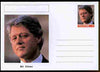 Palatine (Fantasy) Personalities - Bill Clinton (42nd USA President) postal stationery card unused and fine