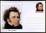 Palatine (Fantasy) Personalities - Franz Schubert (composer) postal stationery card unused and fine
