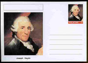 Palatine (Fantasy) Personalities - Joseph Haydn (composer) postal stationery card unused and fine