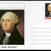 Palatine (Fantasy) Personalities - George Washington (1st USA President) postal stationery card unused and fine