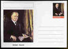 Palatine (Fantasy) Personalities - Herbert Hoover (31st USA President) postal stationery card unused and fine