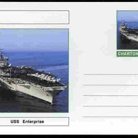Chartonia (Fantasy) Ships - USS Enterprise postal stationery card unused and fine
