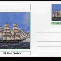 Chartonia (Fantasy) Ships - SS Great Western postal stationery card unused and fine