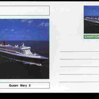 Chartonia (Fantasy) Ships - Queen Mary 2 postal stationery card unused and fine