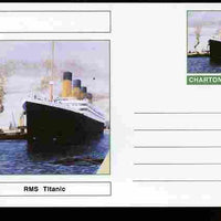 Chartonia (Fantasy) Ships - RMS Titanic postal stationery card unused and fine