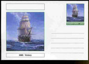 Chartonia (Fantasy) Ships - HMS Victory postal stationery card unused and fine