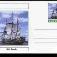 Chartonia (Fantasy) Ships - HMS Bounty postal stationery card unused and fine