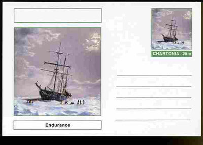 Chartonia (Fantasy) Ships - Endurance postal stationery card unused and fine