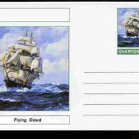 Chartonia (Fantasy) Ships - Flying Cloud postal stationery card unused and fine
