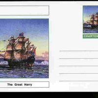 Chartonia (Fantasy) Ships - The Great Harry postal stationery card unused and fine