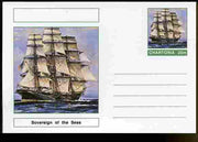 Chartonia (Fantasy) Ships - Sovereign of the Seas postal stationery card unused and fine
