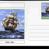 Chartonia (Fantasy) Ships - Cutty Sark postal stationery card unused and fine
