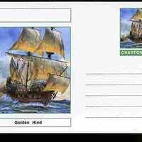 Chartonia (Fantasy) Ships - Golden Hind postal stationery card unused and fine