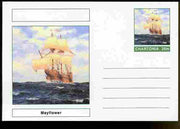 Chartonia (Fantasy) Ships - Mayflower postal stationery card unused and fine