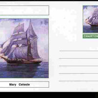 Chartonia (Fantasy) Ships - Mary Celeste postal stationery card unused and fine