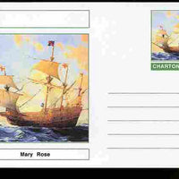 Chartonia (Fantasy) Ships - Mary Rose postal stationery card unused and fine