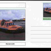 Chartonia (Fantasy) Ships - Hovercraft postal stationery card unused and fine
