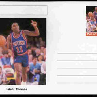 Palatine (Fantasy) Personalities - Isiah Thomas (basketball) postal stationery card unused and fine