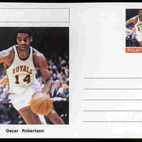 Palatine (Fantasy) Personalities - Oscar Robertson (basketball) postal stationery card unused and fine
