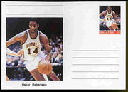 Palatine (Fantasy) Personalities - Oscar Robertson (basketball) postal stationery card unused and fine