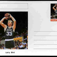 Palatine (Fantasy) Personalities - Larry Bird (basketball) postal stationery card unused and fine