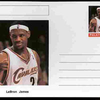 Palatine (Fantasy) Personalities - LeBron James (basketball) postal stationery card unused and fine