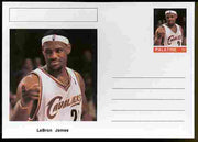Palatine (Fantasy) Personalities - LeBron James (basketball) postal stationery card unused and fine
