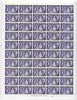 Montserrat 1953-62 QEII Map of Presidency 1/2c violet in complete sheet of 50 unmounted mint SG 136a