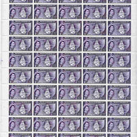 Montserrat 1953-62 QEII Map of Presidency 1/2c violet in complete sheet of 50 unmounted mint SG 136a