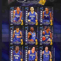 Guyana 2009 Basketball Finals - Orlando Magic perf sheetlet containing 9 values unmounted mint SG 6685-93