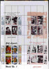 Falkland Islands 2001 Birth Centenary of Walt Disney uncut perforated proof sheet containing sheetlets of 4 from Westpoint, Bleaker Island & West Swan Island plusAngola Golf sheetlet of 4, unmounted mint and scarce with less than ……Details Below