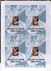 Turkmenistan 1999 History of the Cinema uncut imperforate proof sheet containing four James Bond s/sheets partly separated and small tear but unmounted mint and scarce with less than 5 such sheets produced