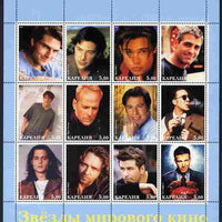 Karjala Republic 2001 Hollywood Actors perf sheetlet containing 12 values unmounted mint