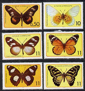 St Thomas & Prince Islands 1979 Butterflies set of 6 unmounted mint (Mi 561-66)