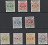 Transvaal 1900 V.R.I. overprint set of 9 values 1/2d to 2s6d,,unmounted mint probable reprints, SG 226-234