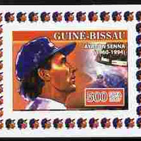 Guinea - Bissau 2007 Ayrton Senna #3 imperf individual deluxe sheet unmounted mint. Note this item is privately produced and is offered purely on its thematic appeal