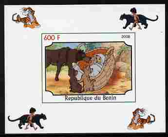 Benin 2008 Disney's Jungle Book #1 imperf individual deluxe sheet unmounted mint. Note this item is privately produced and is offered purely on its thematic appeal