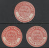 Egypt 1882 Interpostal Seal s for CHABAS, CHANDAWIL & CHIBIN-EL-ANATAR (Kehr type 8A nos 630, 631 & 634) fine mint virtually unmounted