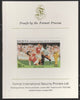 St Vincent - Bequia 1986 World Cup Football $1.50 (USSR v England) imperf proof mounted on Format International proof card